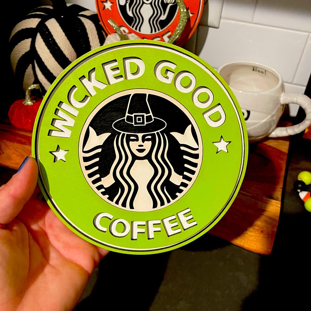 Wicked Good Coffee “Faux Bucks” Sign